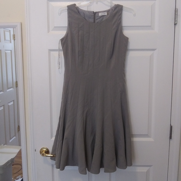 Calvin Klein Gray Dress Size 10 - Picture 1 of 4